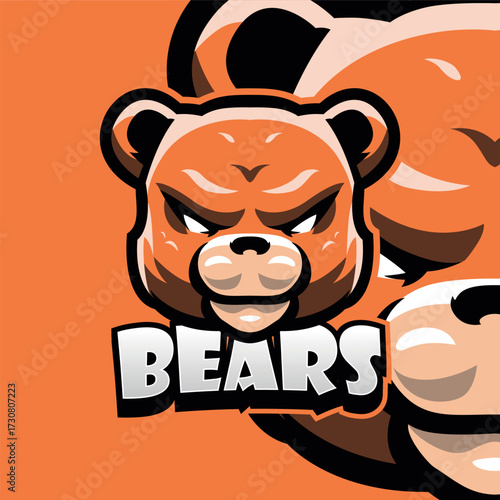 Bears mascot Logo template