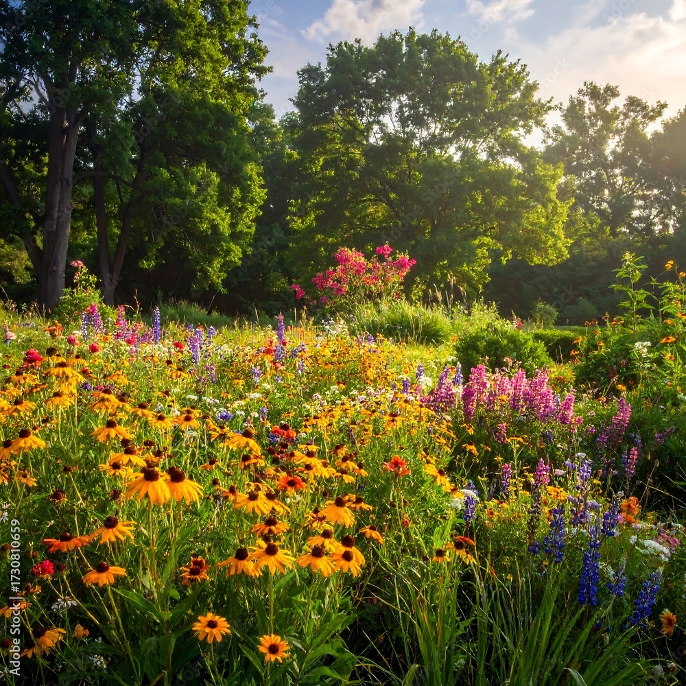 Fototapeta premium Vibrant summer meadow