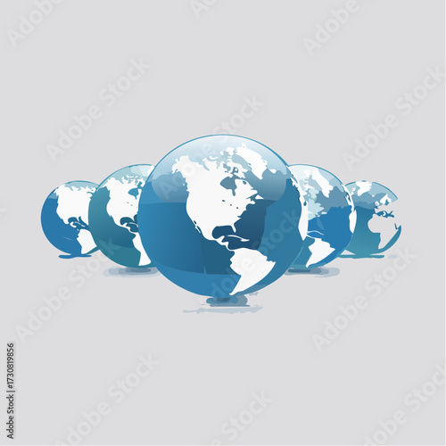 Global Connection: A visual representation of interconnected world wide network and communication