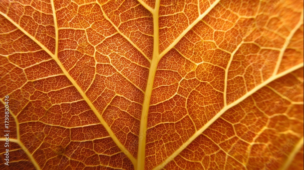 Obraz premium Autumn leaf veins pattern