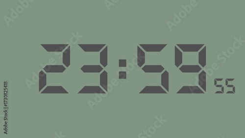 A close-up video of a watch dial with a seconds countdown