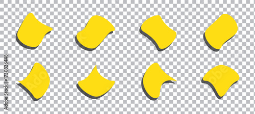 Abstract organic blob shape vector collection. Modern liquid style amoeba forms. Minimal irregular random ink spot elements for contemporary design. Simple geometric graphic pattern assets. eps 10.