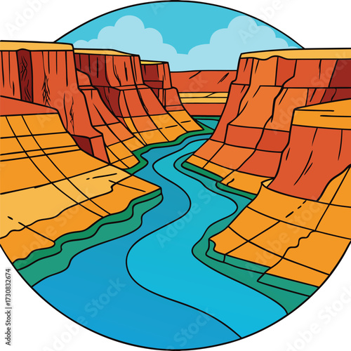 Grand Canyon National Park showcases immense red rock cliffs carved by the Colorado River, dramatic overlooks, layered geology, and breathtaking sunsets over rugged canyon vistas.
