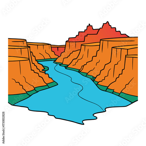Grand Canyon National Park showcases immense red rock cliffs carved by the Colorado River, dramatic overlooks, layered geology, and breathtaking sunsets over rugged canyon vistas.
