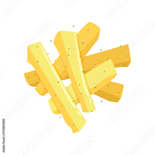 A close-up view of perfectly seasoned, golden-brown french fries, a classic and delicious snack