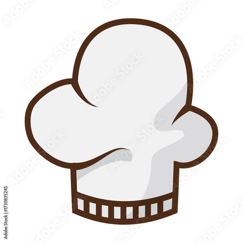 Chef's iconic toque blanche hat, a symbol of culinary expertise and professional cooking in the kitchen