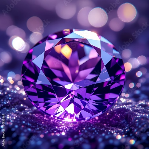 diamond on blue background