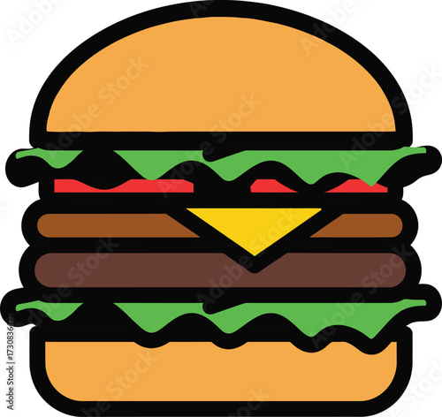 Vector hamburger illustration