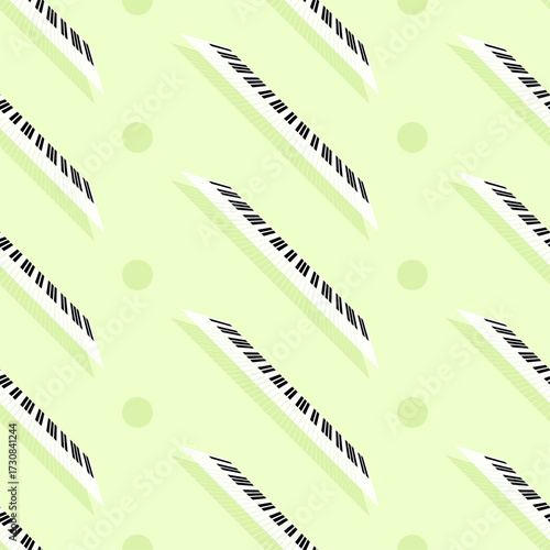 Seamless Pattern Abstract Elements Concert, Performance, Music Piano Keys Notes Vector Design Style Background Illustration Texture For Prints Textiles, Clothing, Gift Wrap, Wallpaper, Pastel