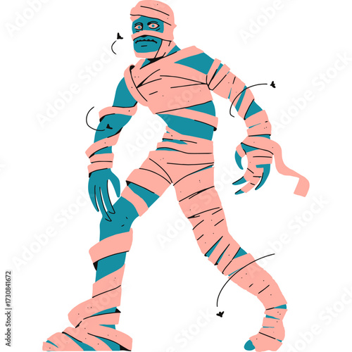Halloween Wavy Liquid Mummy