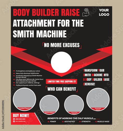 Bodybuilder Attachment for Smith Machine