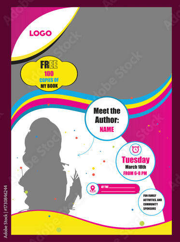 Book Promotion Event Flyer Design