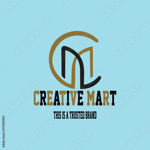 CM LETTER LOGO DESIGN