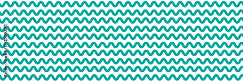 Seamless Wave Pattern, Hand drawn water sea vector background. Wavy beach print, curly grunge paint lines,