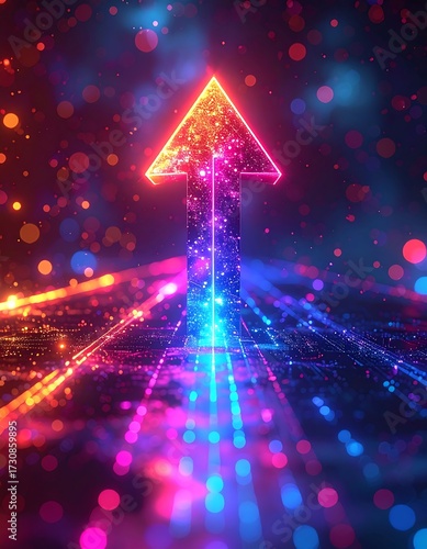 Upward Trend Digital Pathway.