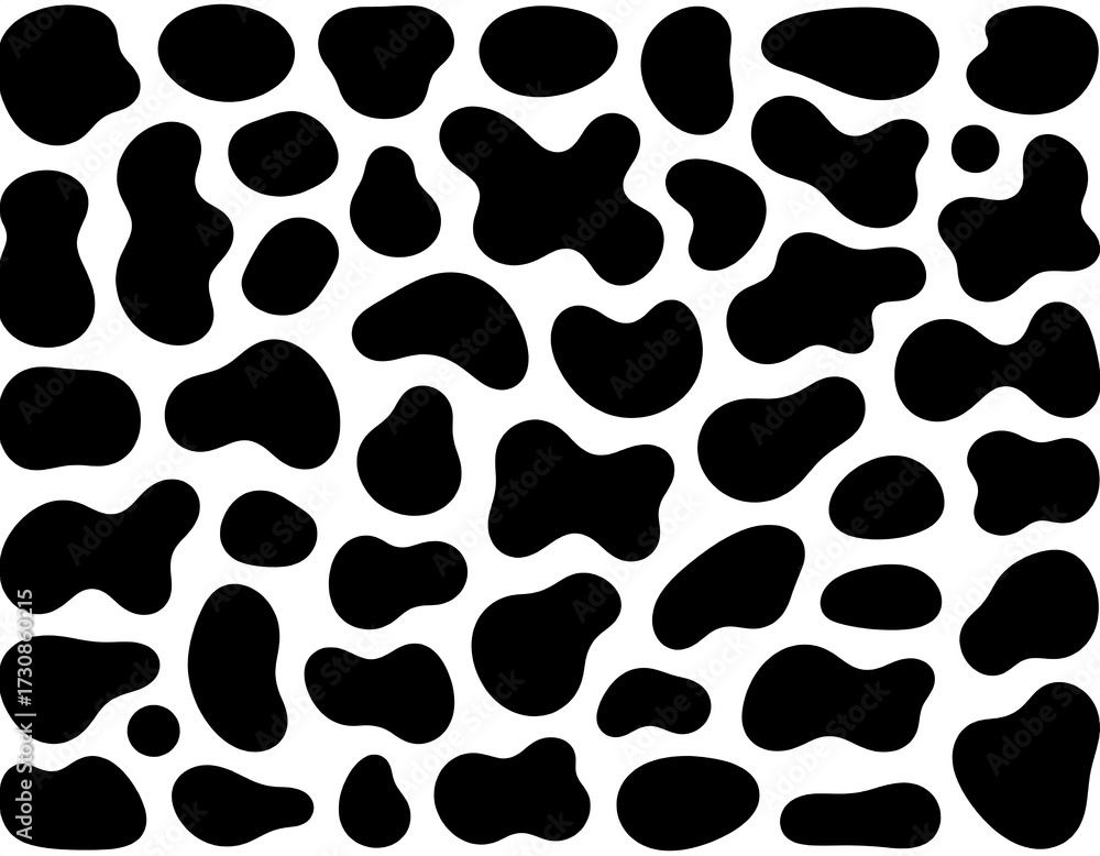 Fototapeta premium Abstract Blob Pattern Design.