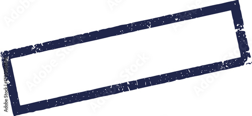 Distressed blank stamp rectangle overlay grunge textured graphic element vector