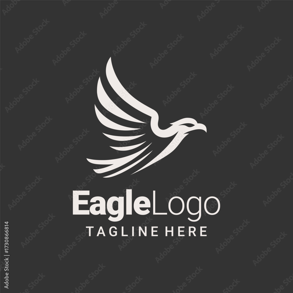 Obraz premium Refined Soaring Eagle Logo Concept