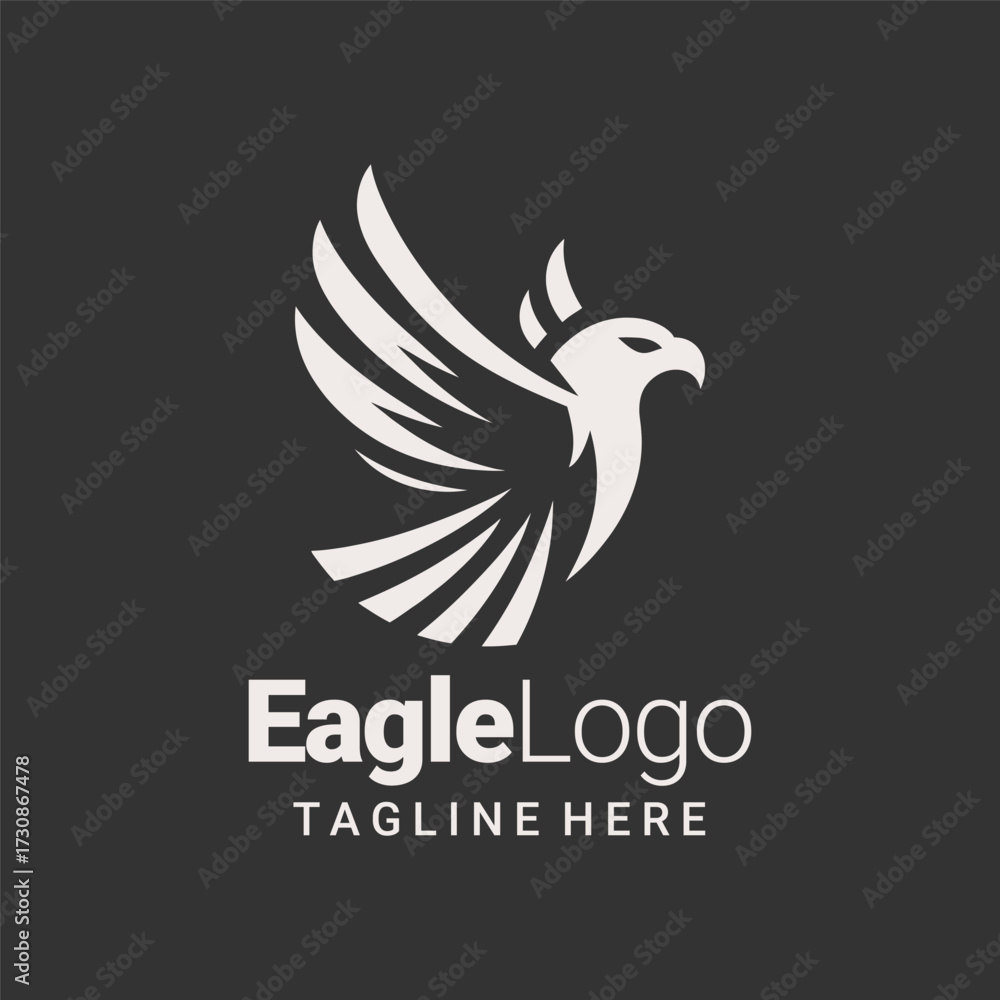 Obraz premium Modern Eagle Branding Logo Icon