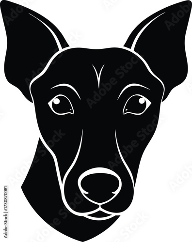 Vactor Silhouette Of A Dog Head 