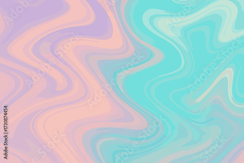 Peach liquid aqua lavender pastel texture illustration waves gradients vector marble