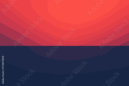 Where glows into illustration blue harmony half crimson vector split abstract sinks