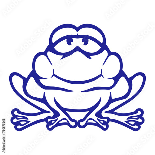 Frog Toad Smiles cheerfully silly cheeky happy fun Drawing Comic