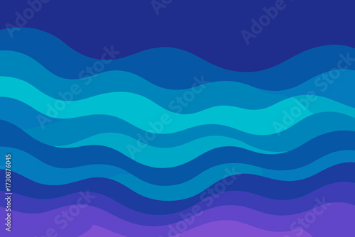 Waves layered ocean patterns indigo gradient violet illustration gradients abstract wave turquoise