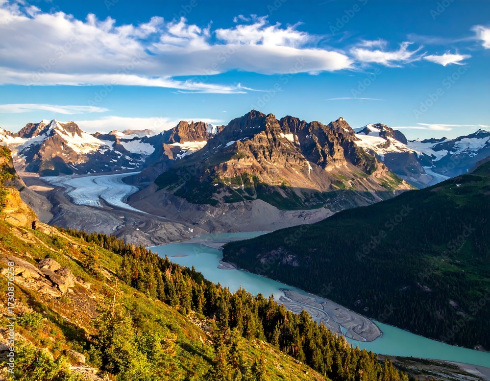 Fototapeta premium Majestic Mountain Landscape.