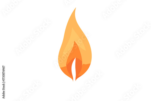 Peach gradient oil light orange glowing softly illustration vector flame radiant lamp