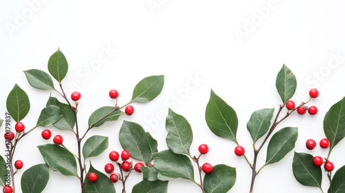 Festive Holiday Gifts Wrapped in Brown Paper Adorned with Reindeer Motifs Surrounded by Ornaments and Evergreen Branches