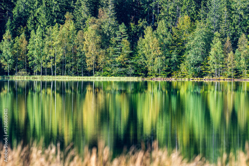 Autumn at Saint Ana Lake. Transylvania, Romania, Europe.