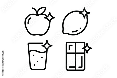 Bright, fresh fruits and drinks on a clean background highlighting healthy choices and vibrant flavors