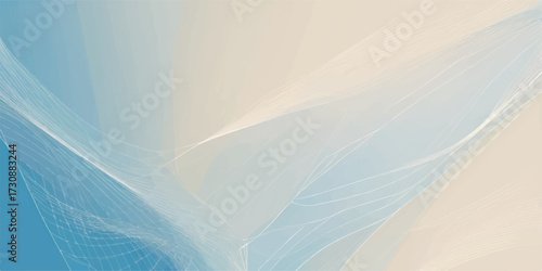 Abstract blue wave background with winter texture and icy pattern