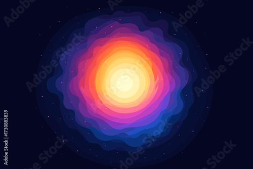 Gradients vector nebula pattern gradient illustration colorful bright glowing forming center circular
