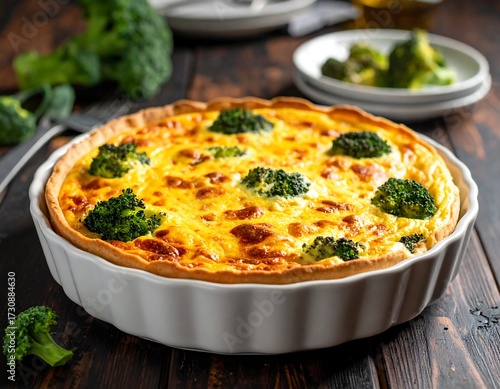 Delicious Broccoli Quiche.
