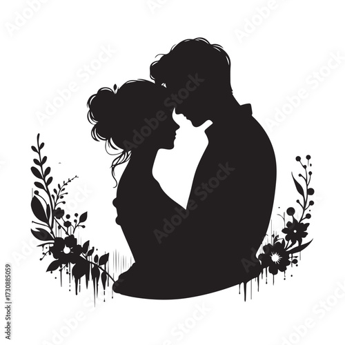 Warrior Woman Silhouettes  of a white background
