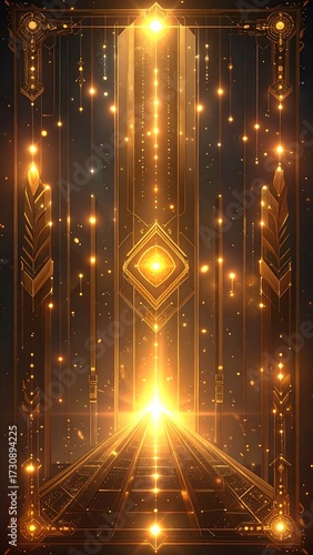 Golden Light Portal Design.