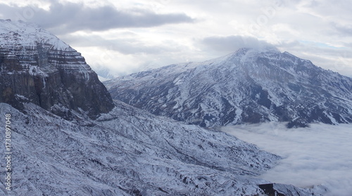 Snowy Peaks of Shahdag Mountains, Azerbaijan