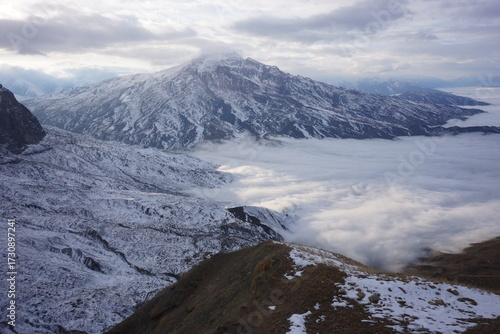 Snowy Peaks of Shahdag Mountains, Azerbaijan