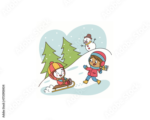 premium vector set of happy kids playing Free SVG Download