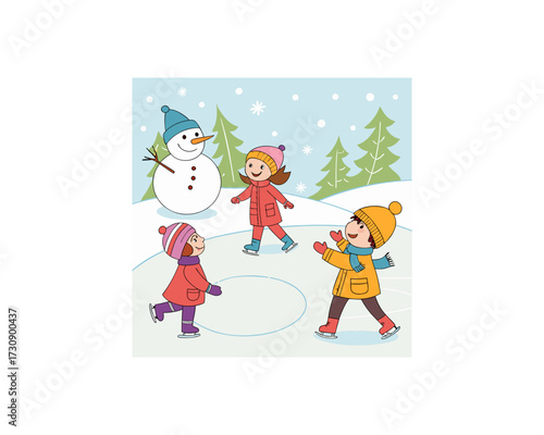 premium vector set of happy kids playing Free SVG Download