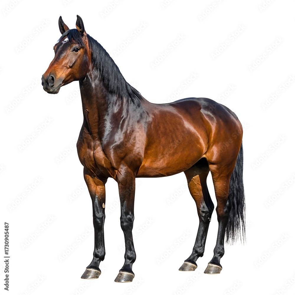 Obraz premium Horse profile, standing