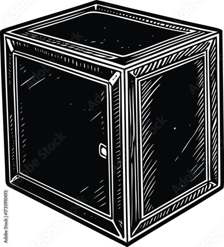 Realistic image of a digital clock displaying time in a modern design isolated on transparent background