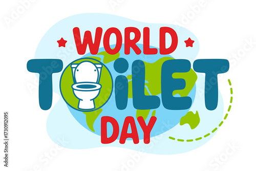 World Toilet Day Awareness Illustration Global Sanitation and Hygiene Education and Advocacy for Sustainable Development Goals