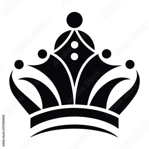 Regal crown illustration, symbol of royalty and power
