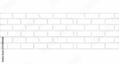 Seamless White Brick Wall Texture With Grout Lines For Backgrounds And Design Projects