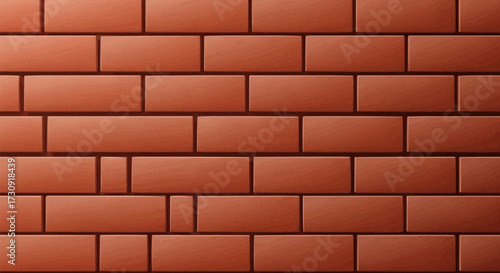 Detailed Close Up of a Red Brick Wall Texture Pattern Background
