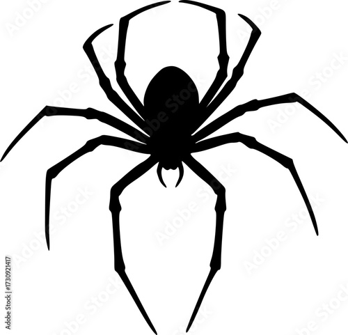 black widows vector isolated on white illustration silhouette
