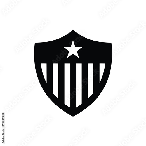 American shield emblem with star and stripes iconic symbol for patriotism and national pride
